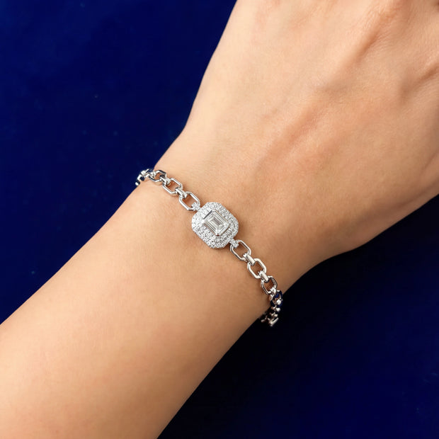 Emerald Halo Bracelet — 2
