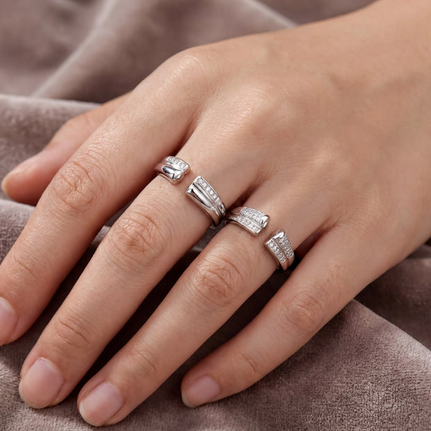 Pavé Open Band Ring — 2