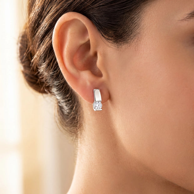Bar CZ Studs — 2
