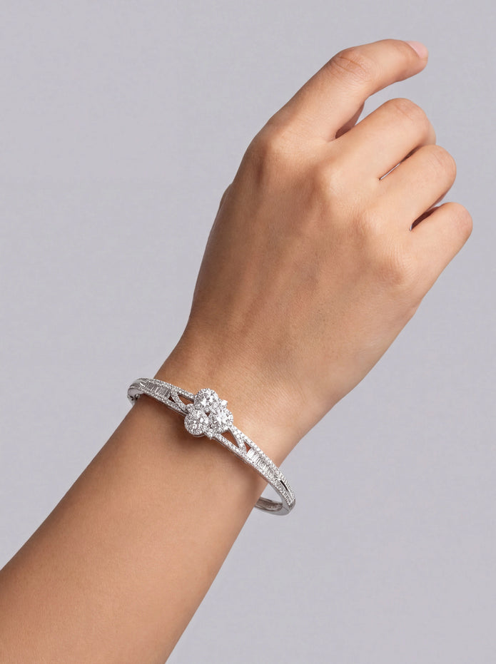 Trio Cluster Bangle — 2