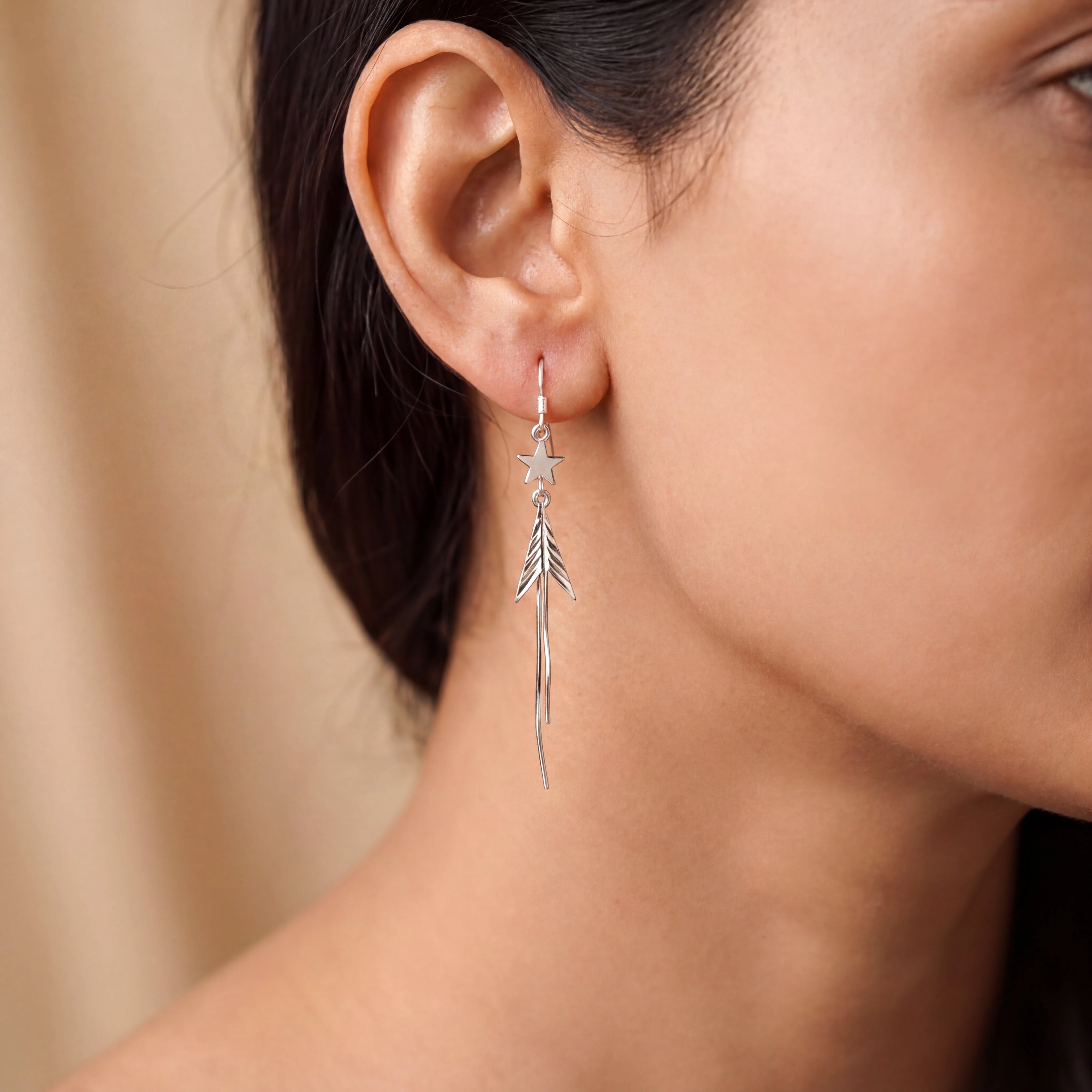 Star Arrow Drop Earrings — 2