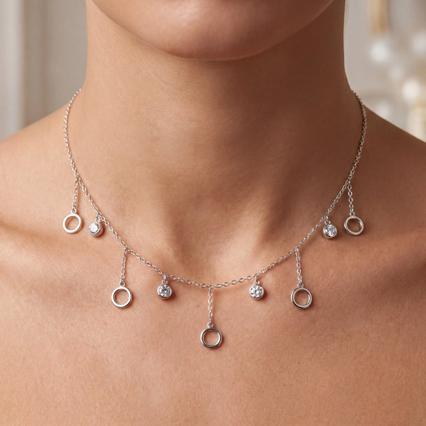 Circle Charm Necklace — 2