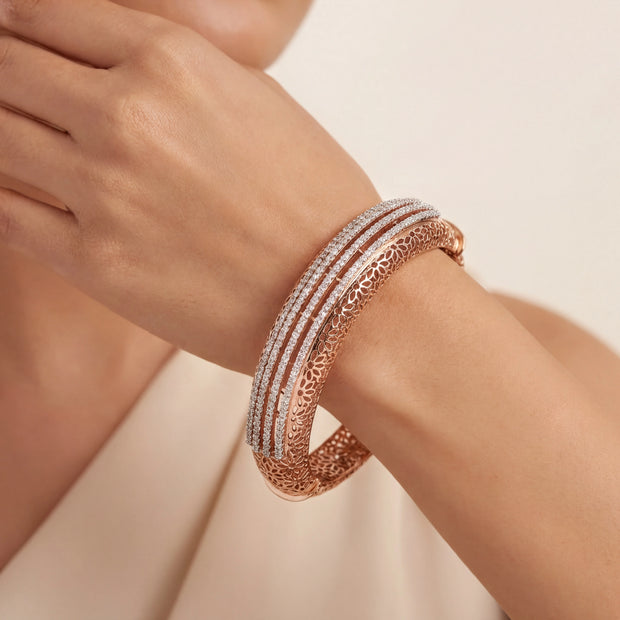Filigree Sparkle Bangle — 2