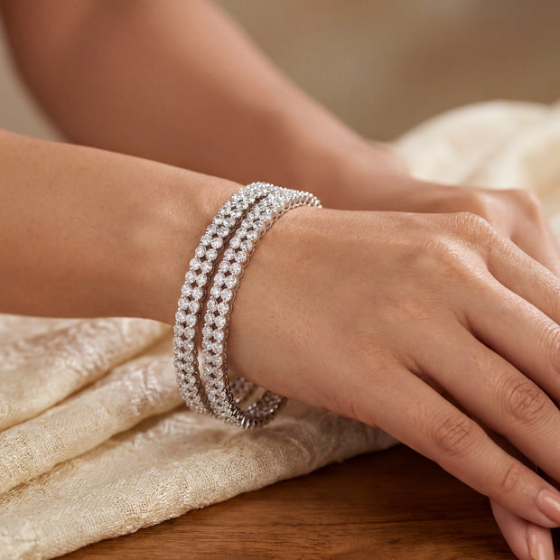 Double Row Sparkle Bangles — 2