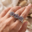 Vintage Floral Duo Ring — 2