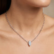 Marquise Paperclip Necklace — 2