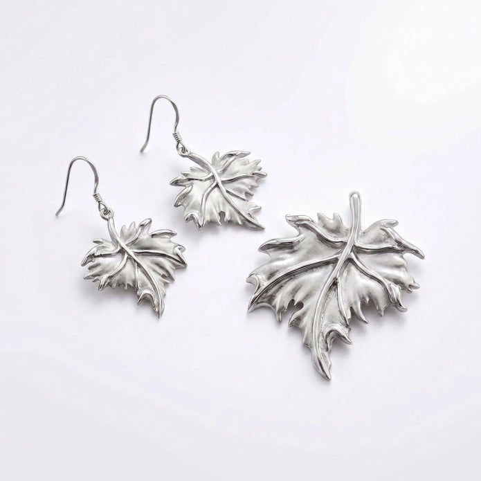 Vine Leaf Pendant Set — 2