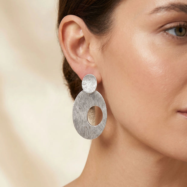 Textured Oval Studs
