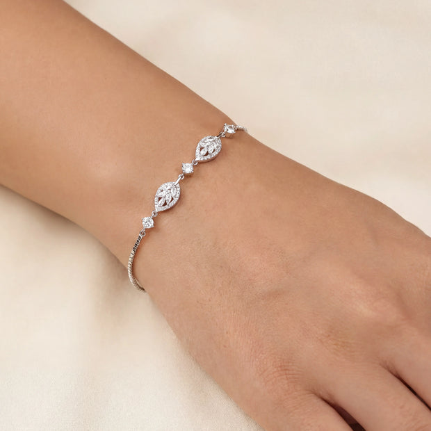 CZ Leaf Bracelet — 2