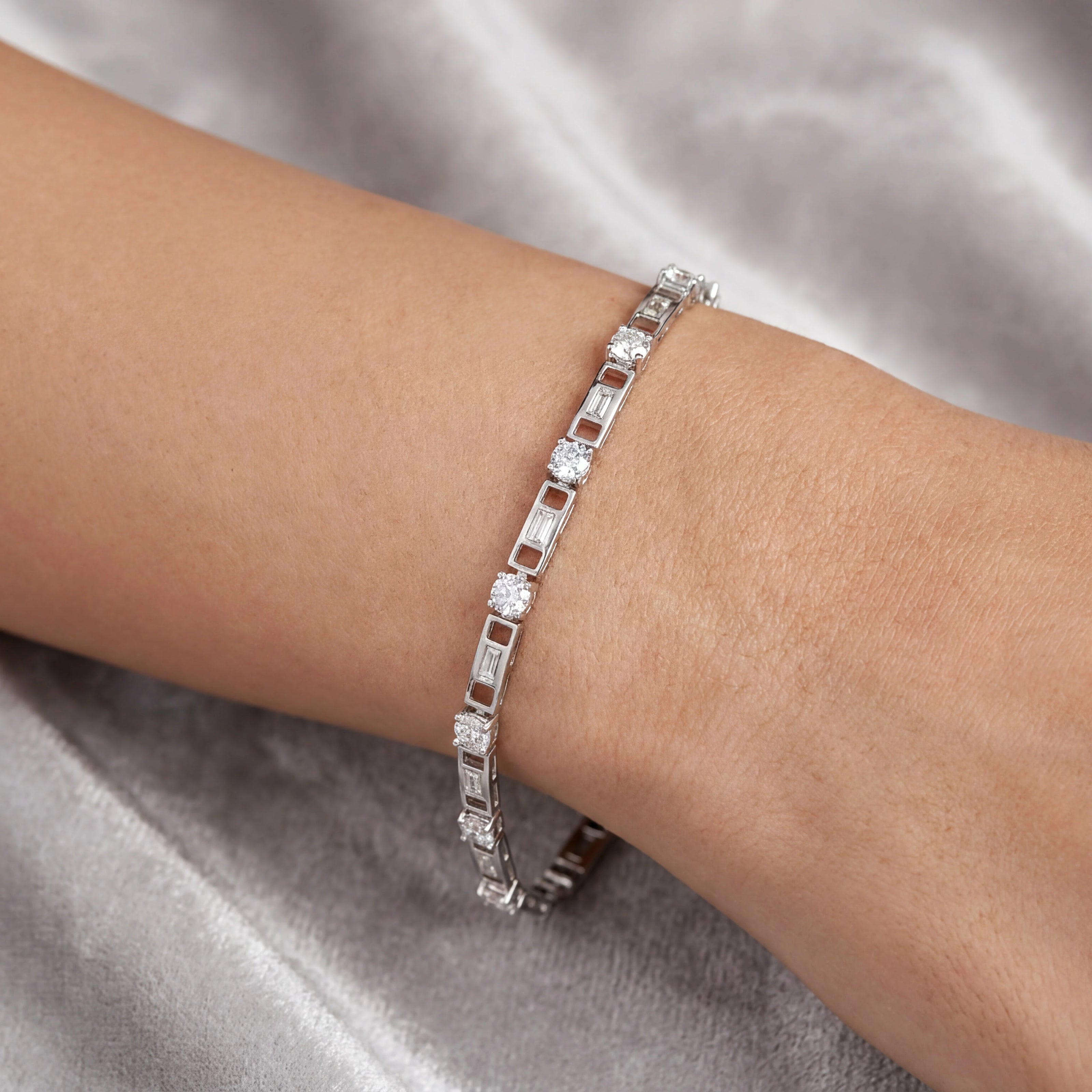 Baguette Tennis Bracelet — 2