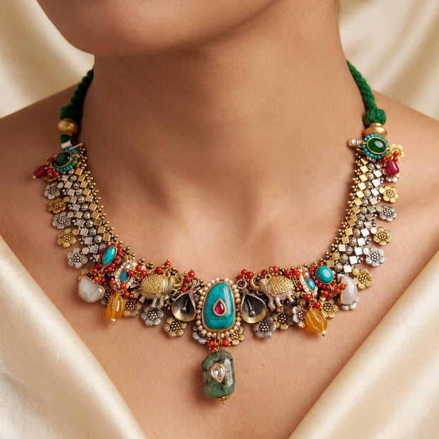Elephant Gemstone Choker — 2