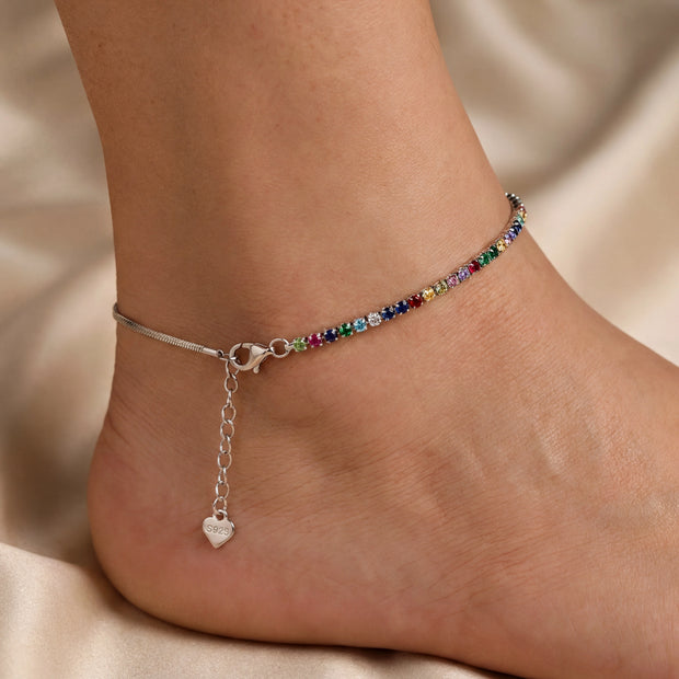 Rainbow Stone Anklet — 2