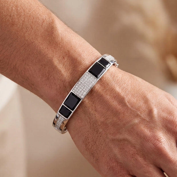 Geometric Onyx Bracelet — 2