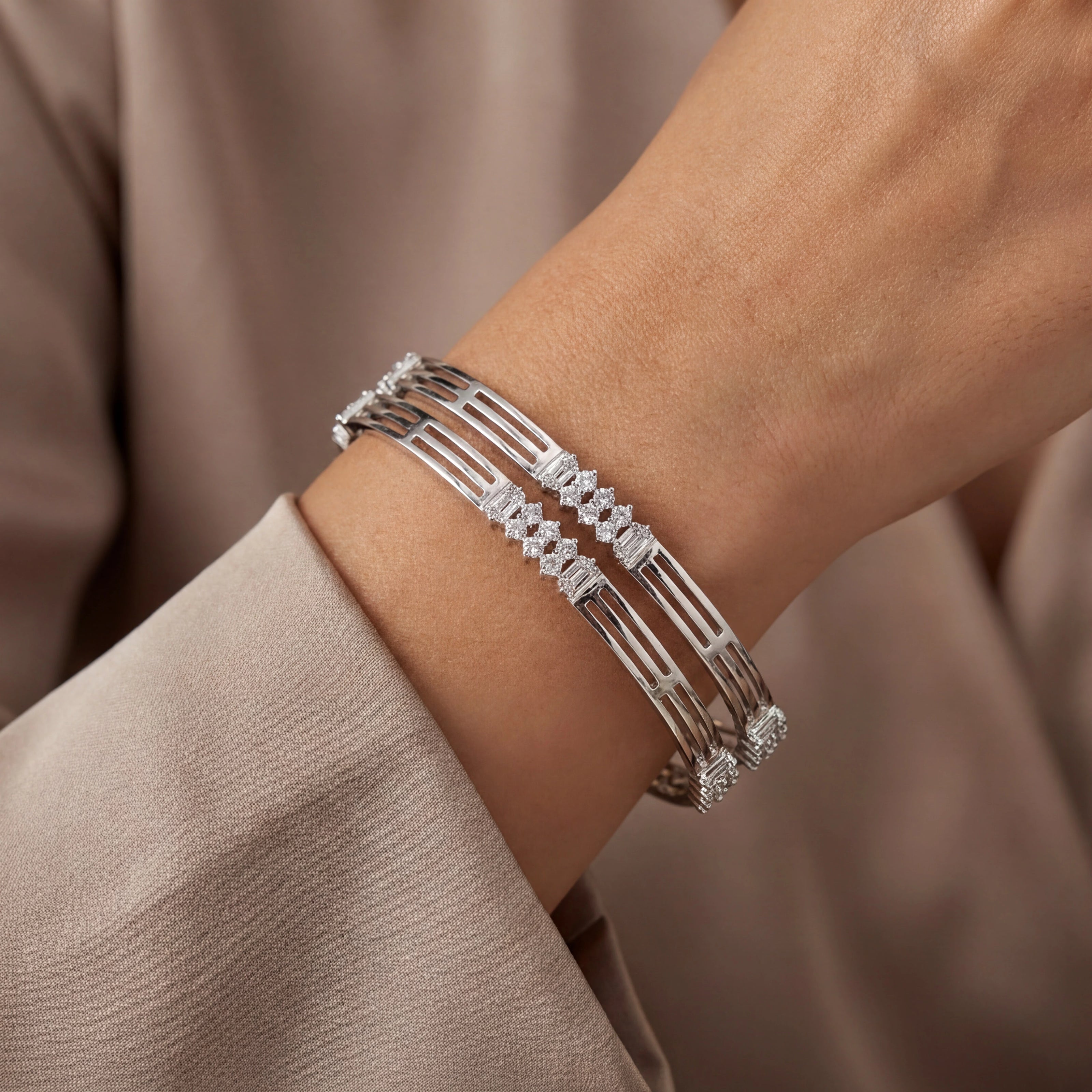 CZ Cutwork Bangles — 2