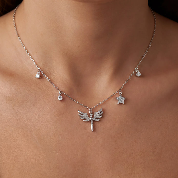 Winged Charm Necklace — 2