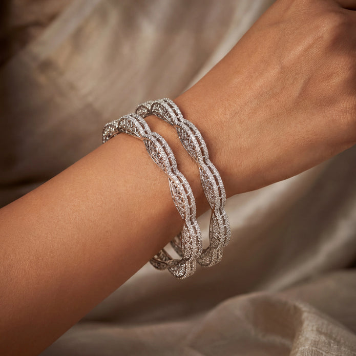 Filigree Scallop Bangles — 2
