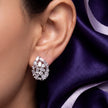 CZ Teardrop Studs — 3