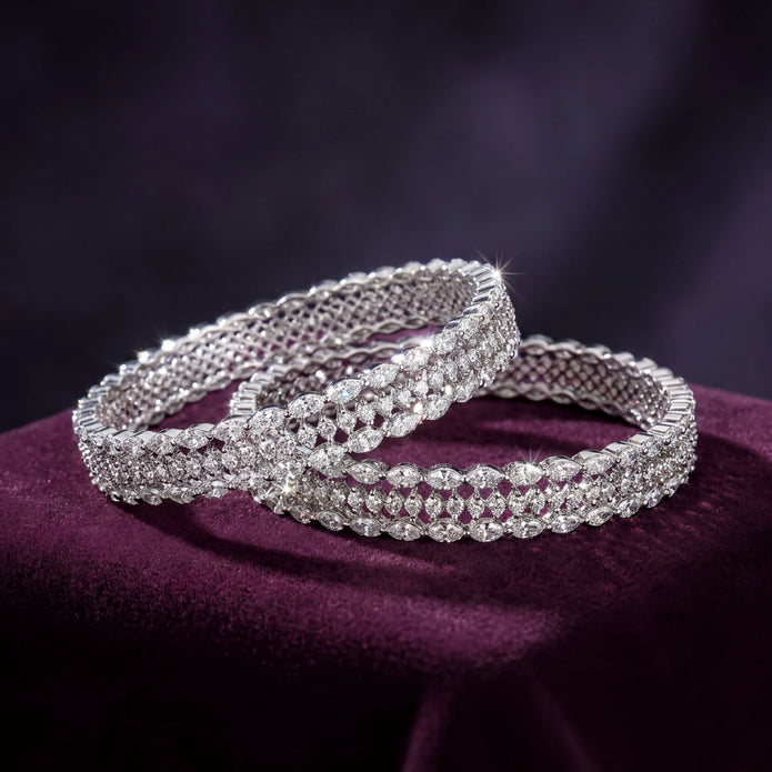 CZ Trio Bangles — 3