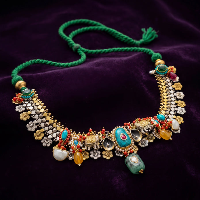 Elephant Gemstone Choker — 3