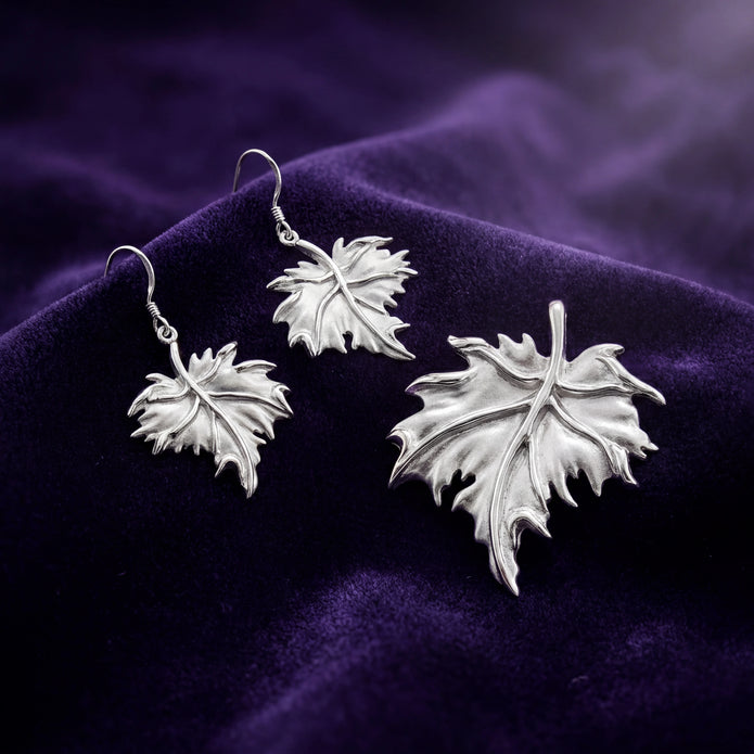 Vine Leaf Pendant Set — 3