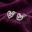 Open-Heart Sparkle Studs — 3