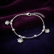 Crown Charm Anklet