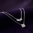 CZ Layered Necklace — 3