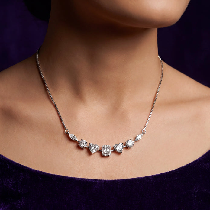 Mixed-Cut Sparkle Necklace — 3