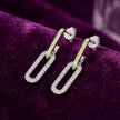 Lime Link Drop Earrings — 3