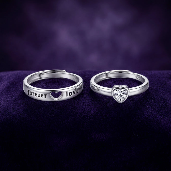 Heart Couple Rings — 3