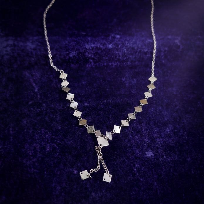 Geometric Drop Necklace — 3