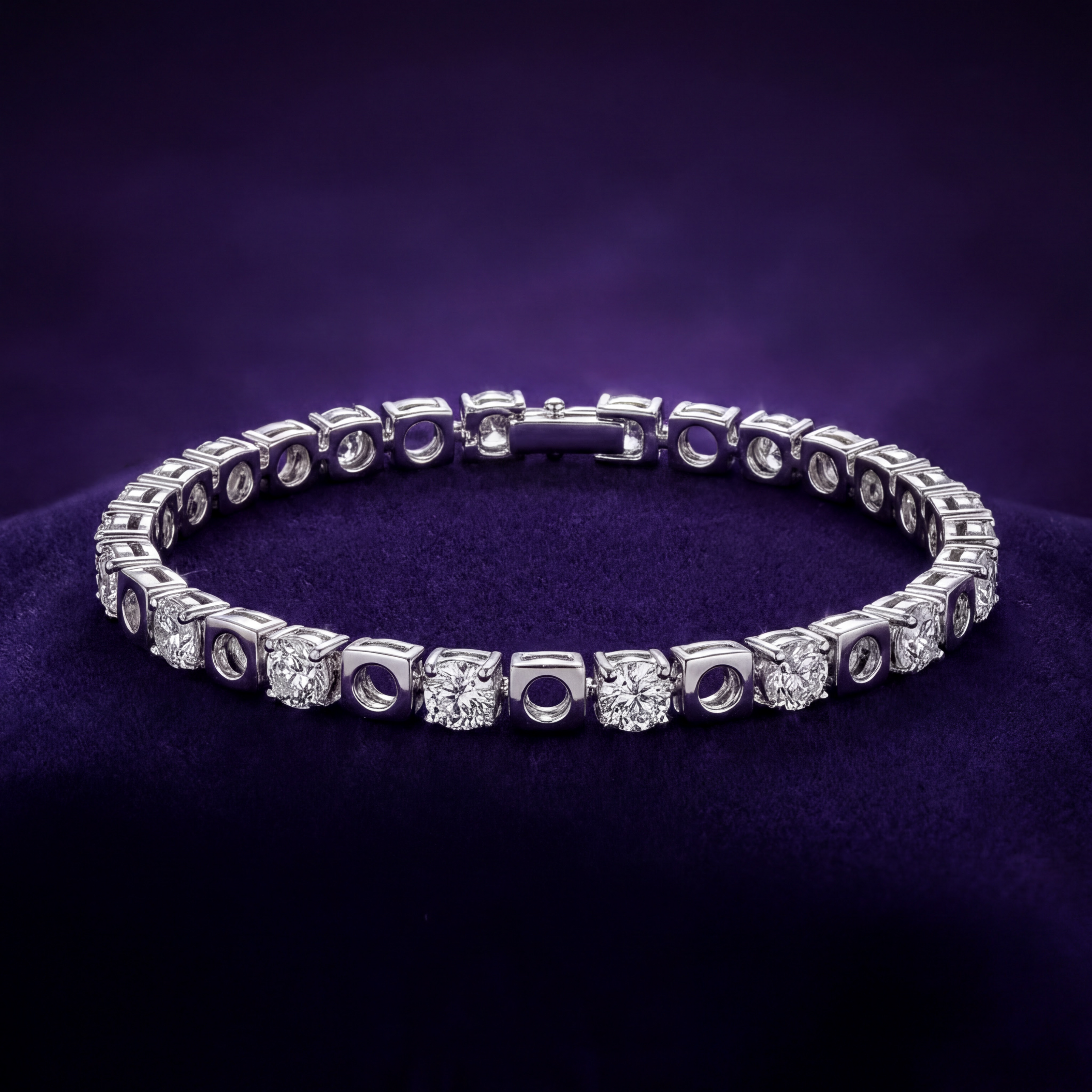 Geometric CZ Bracelet — 3