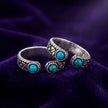 Turquoise Vintage Toe Rings — 3