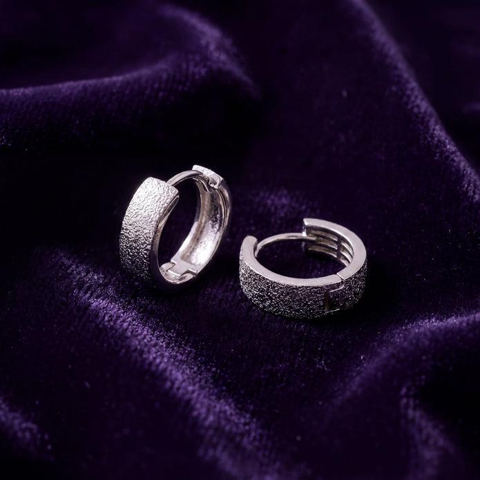 Textured Hoop Earrings — 3