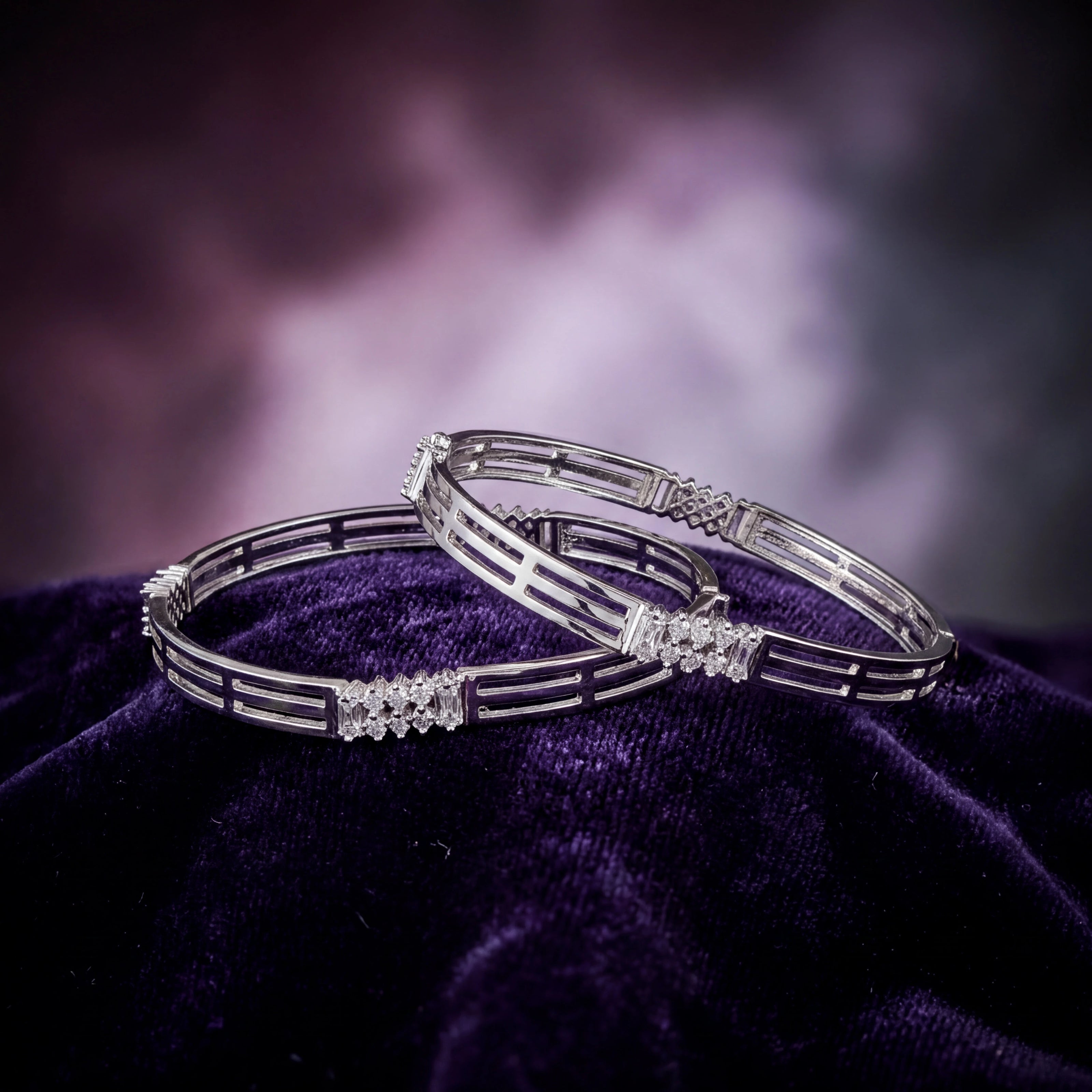 CZ Cutwork Bangles — 3