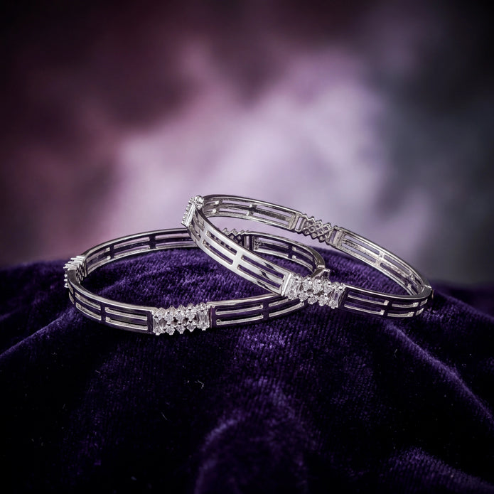 CZ Cutwork Bangles — 3