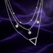 CZ Layered Necklace — 3
