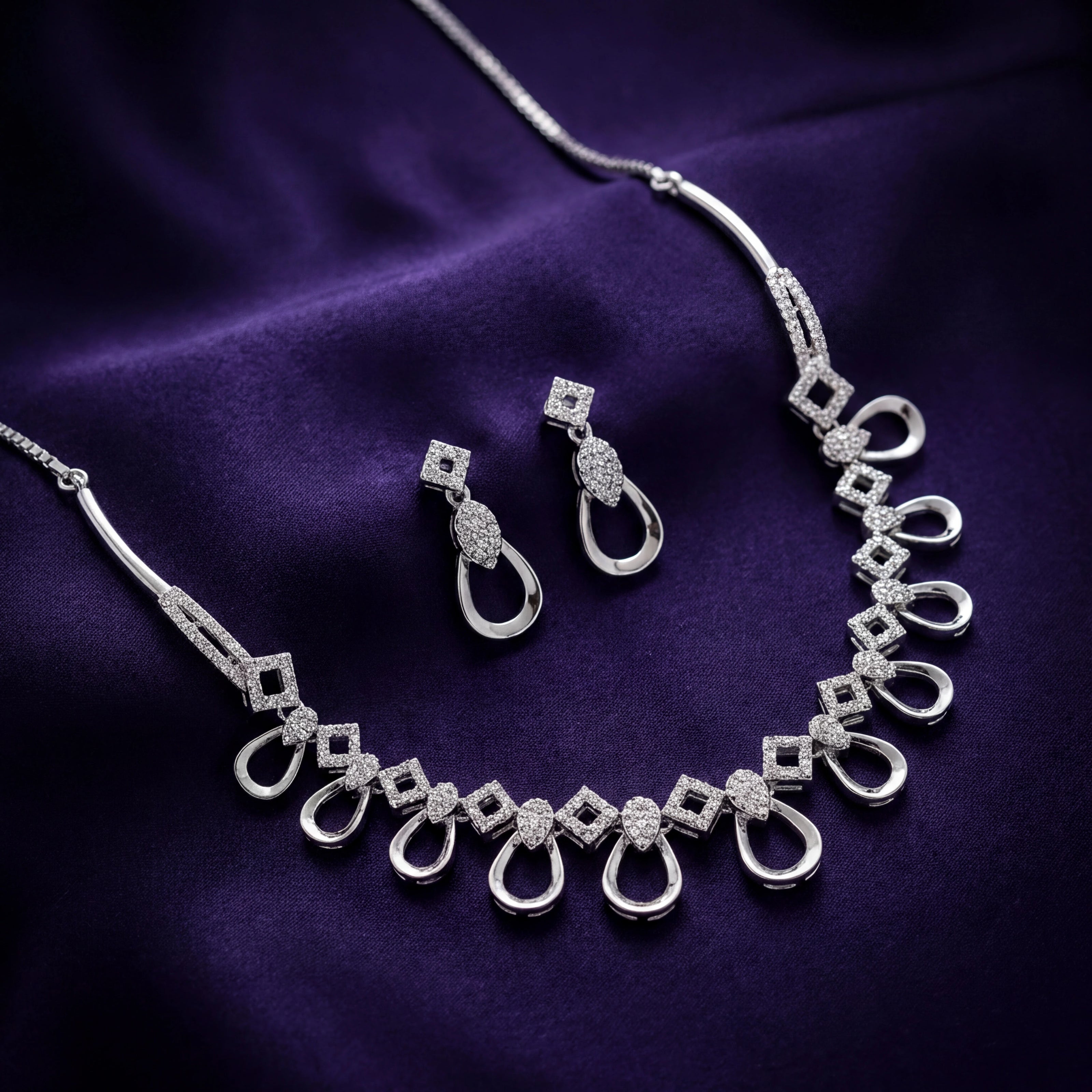 CZ Teardrop Set — 3