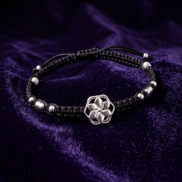Floral Macrame Anklet — 3