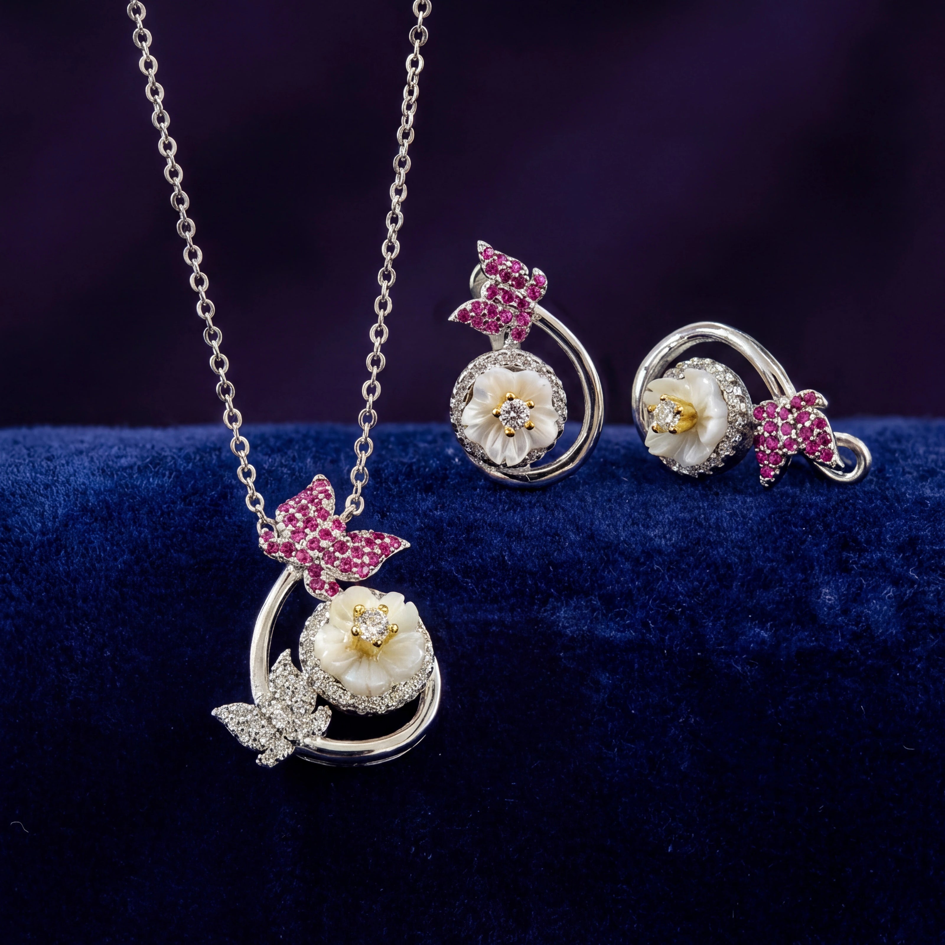 Floral Butterfly Set — 3