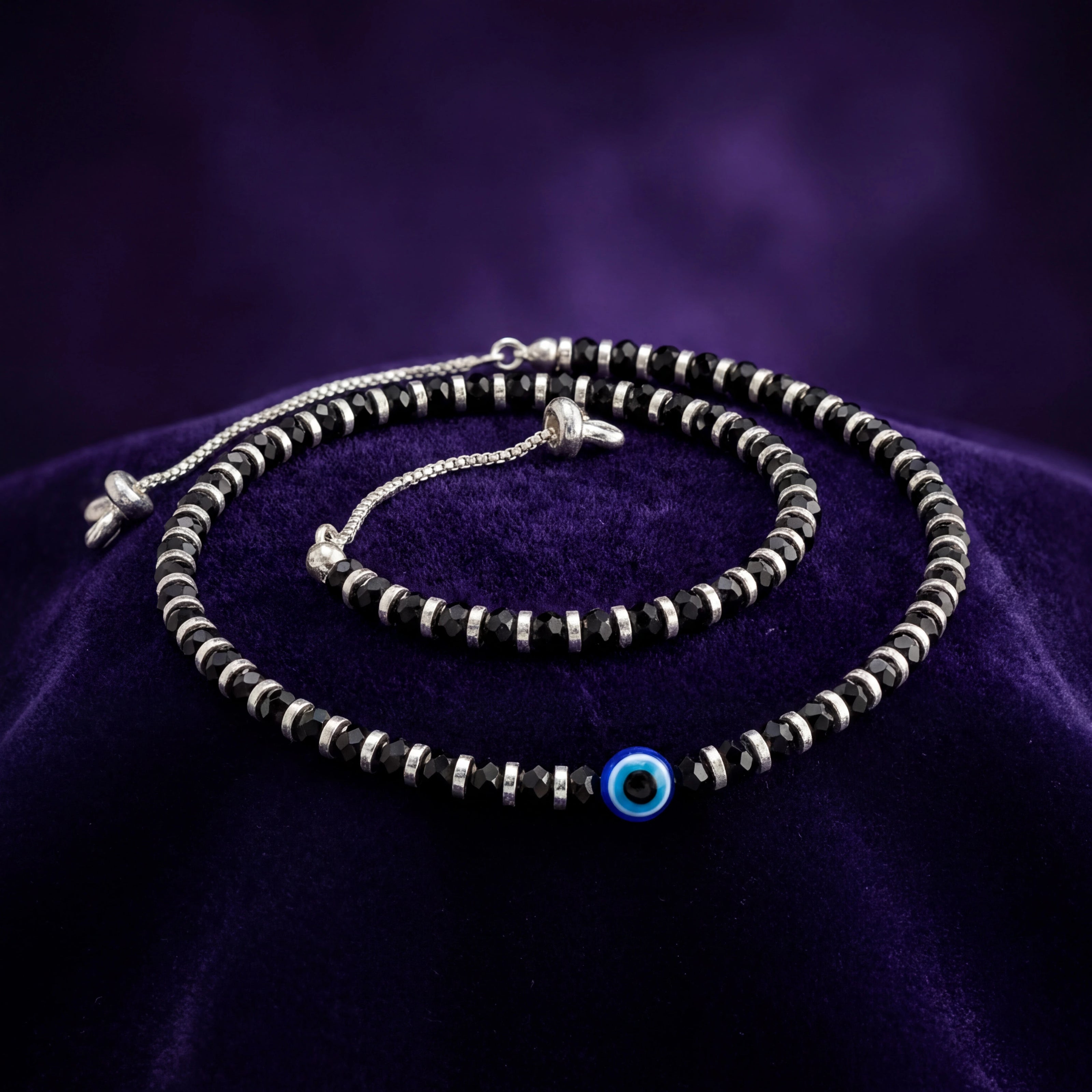 Evil Eye Beaded Anklet — 3