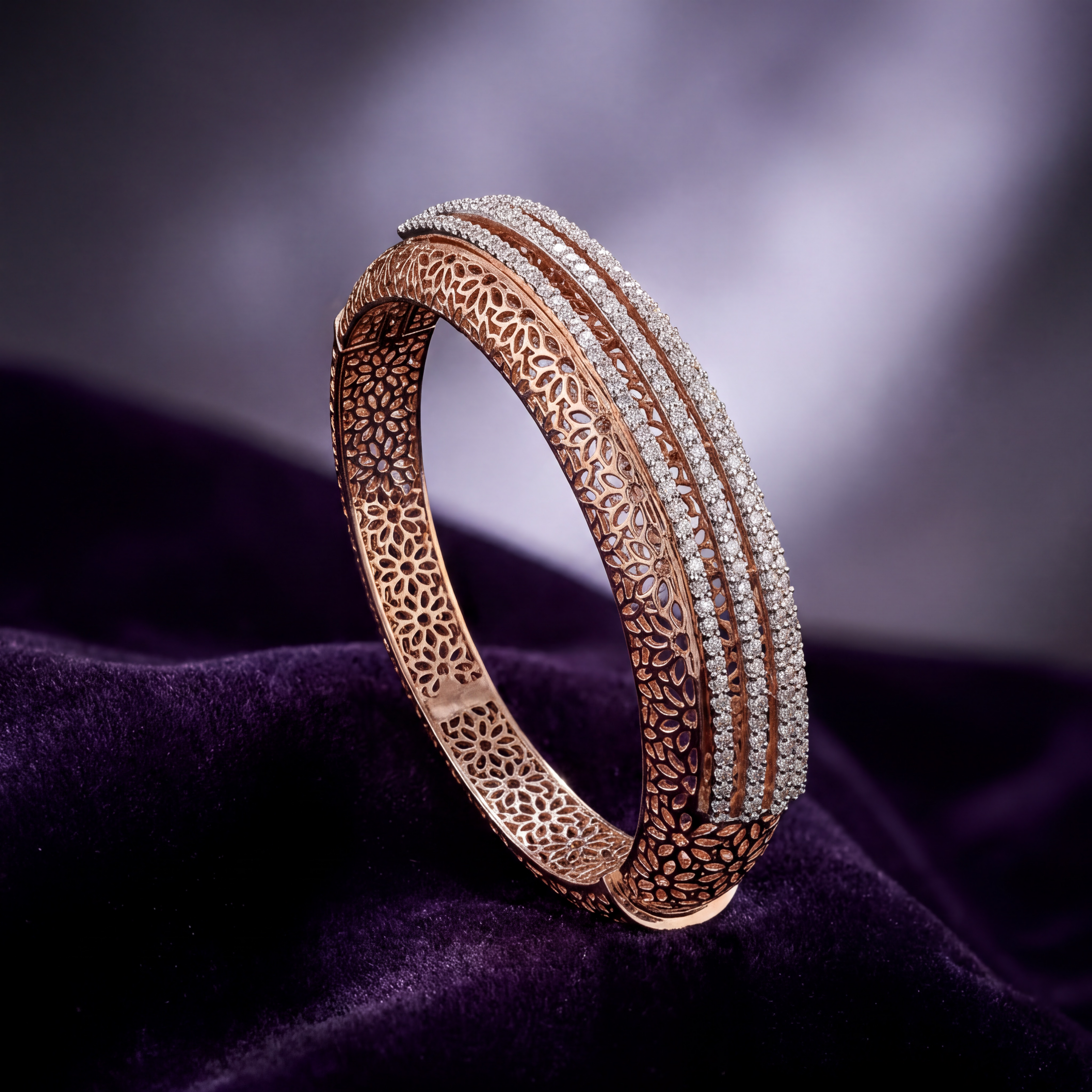 Filigree Sparkle Bangle — 3