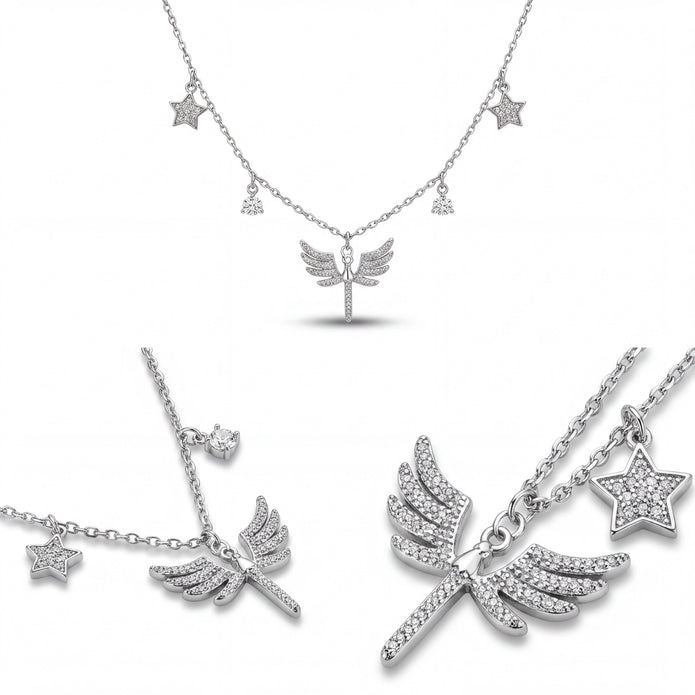 Winged Charm Necklace — 4