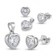 CZ Heart Duo Set — 4