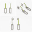 Lime Link Drop Earrings