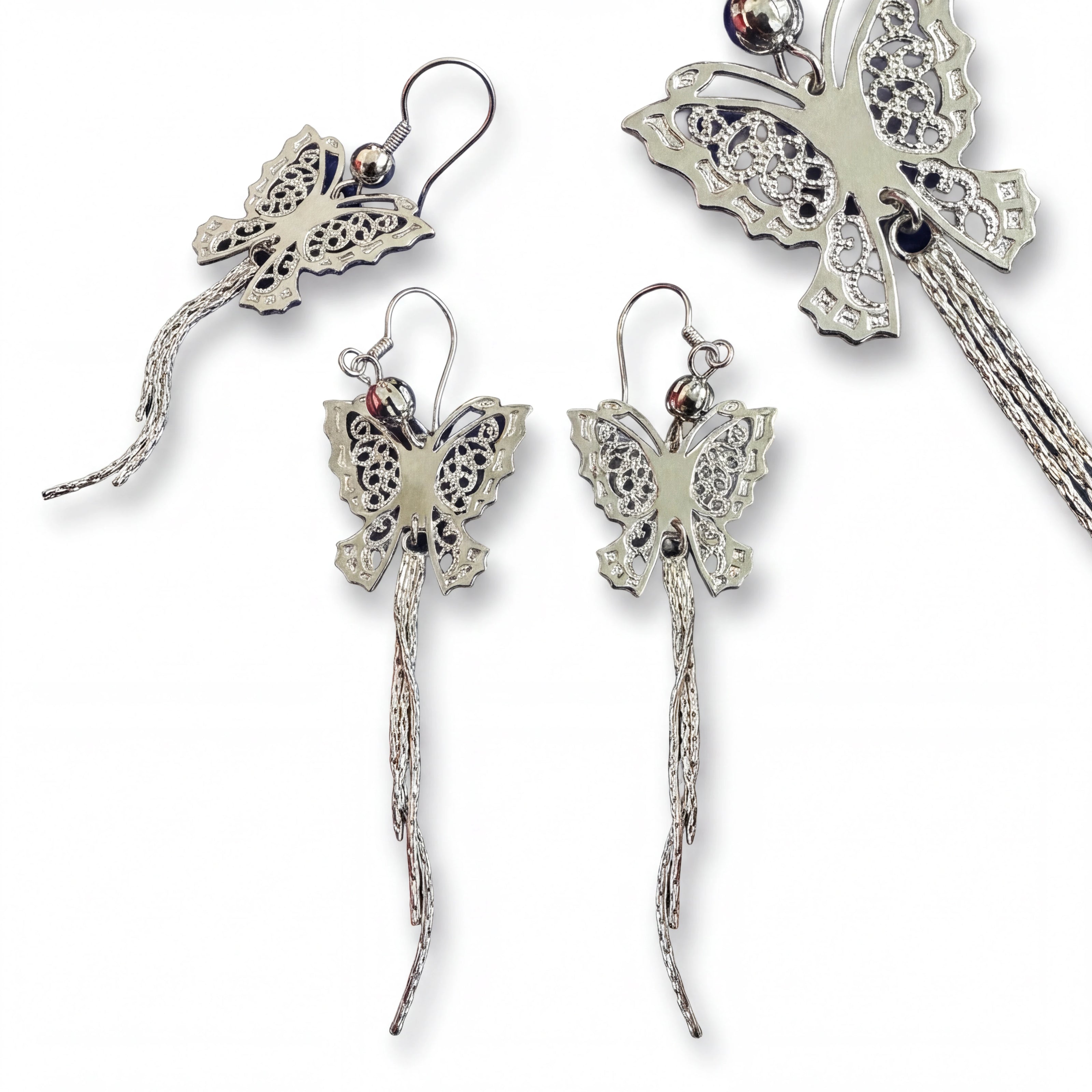 Filigree Butterfly Drops — 4