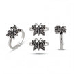 Butterfly Charm Toe Rings — 4
