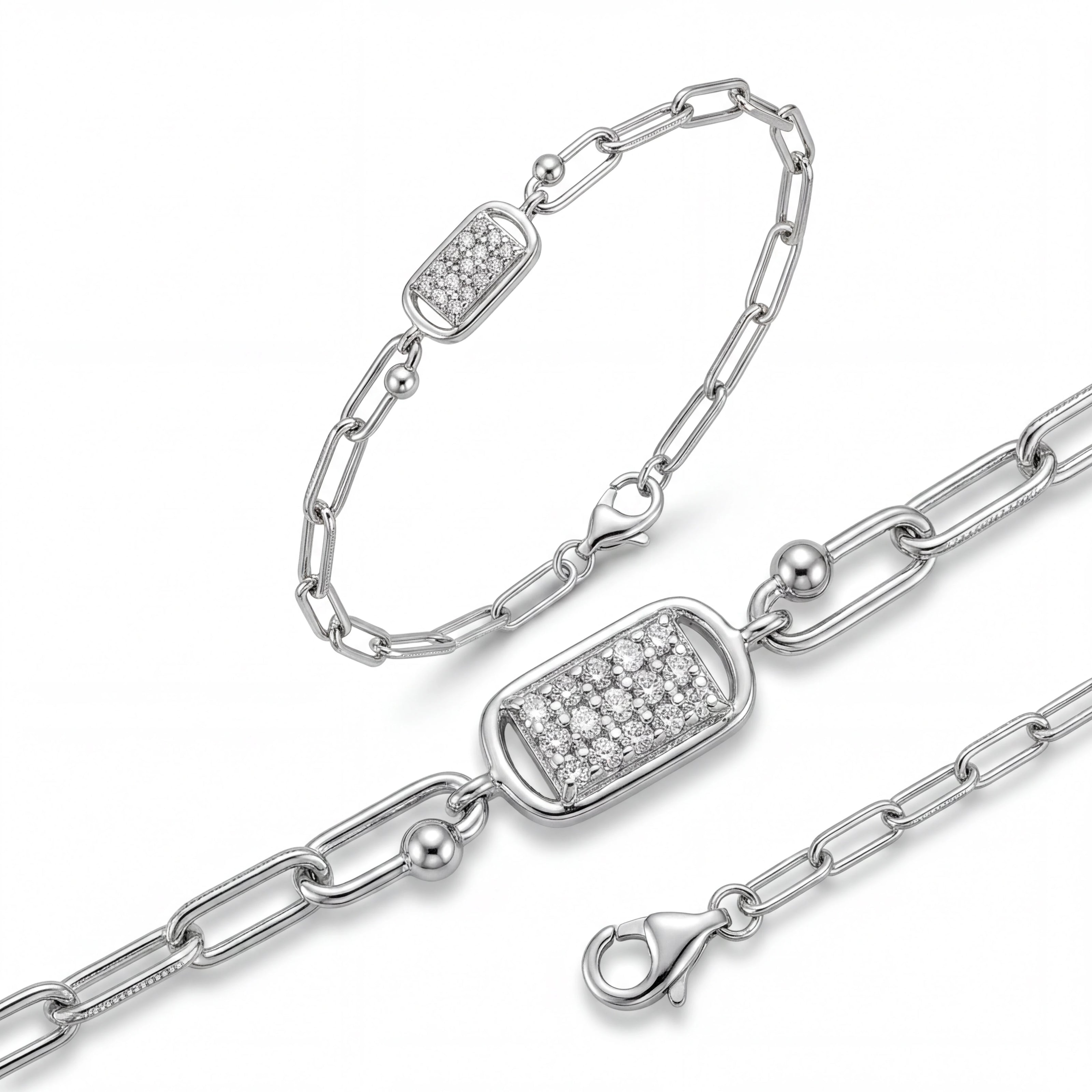 Pavé Link Bracelet — 4