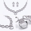 CZ Link Necklace Set — 4
