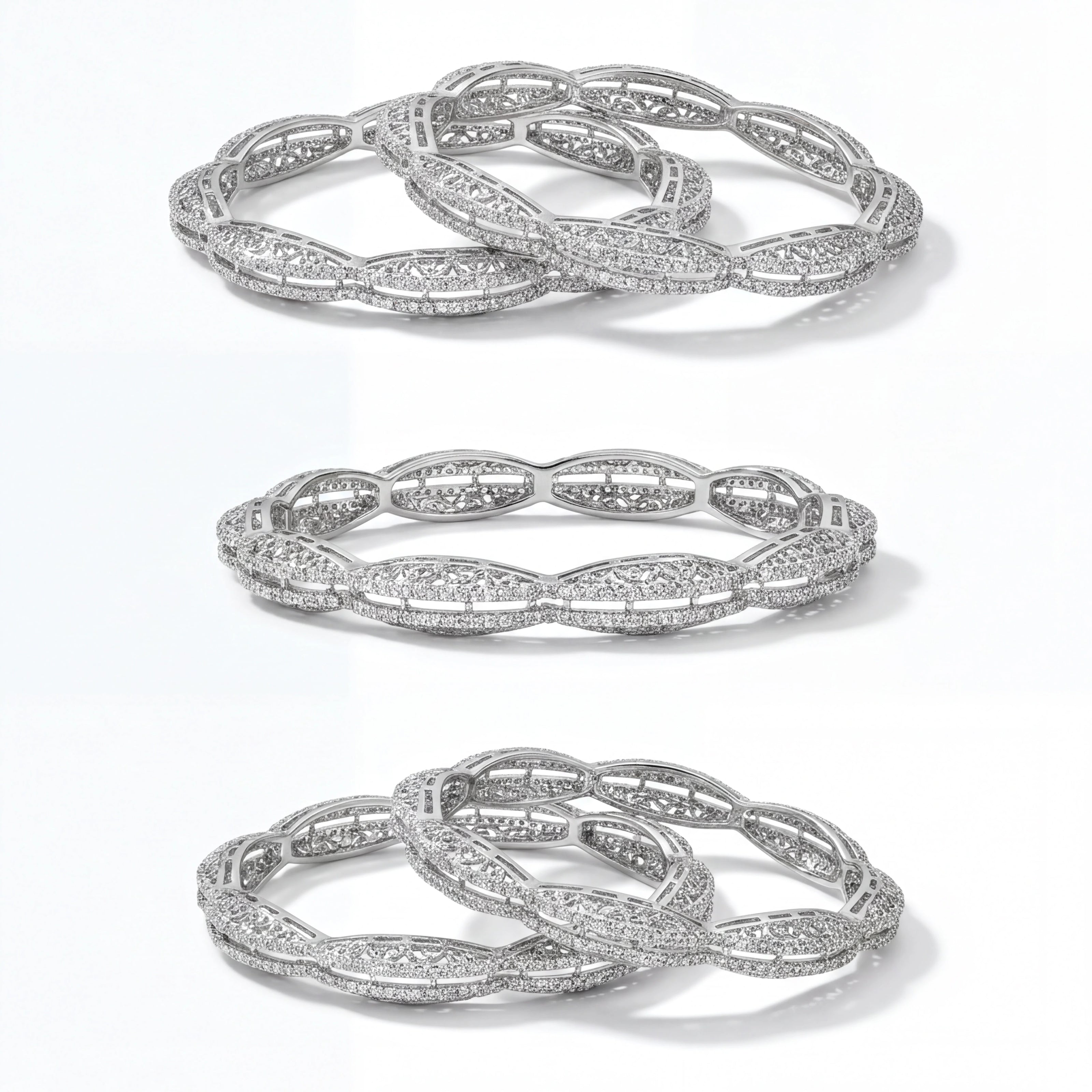 Filigree Scallop Bangles — 4